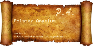 Polster Angelus névjegykártya
